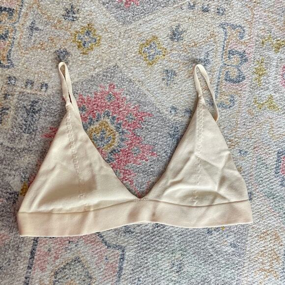 Zara Cream Strappy Knit Bralette Size Large NWOT - Picture 2 of 6